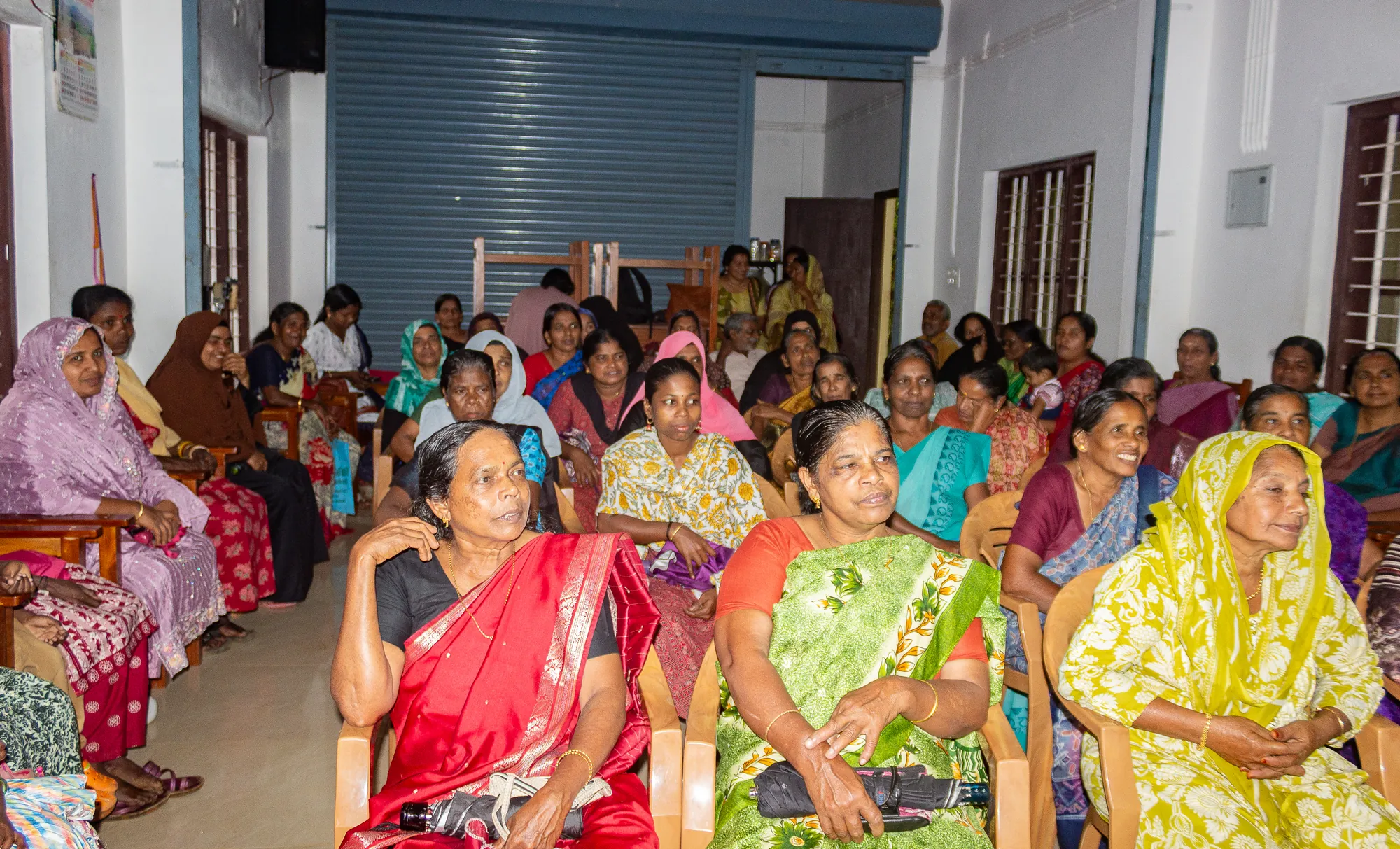 Older adults participating in a Healthy Ageing Programme pilot session in Wayanad